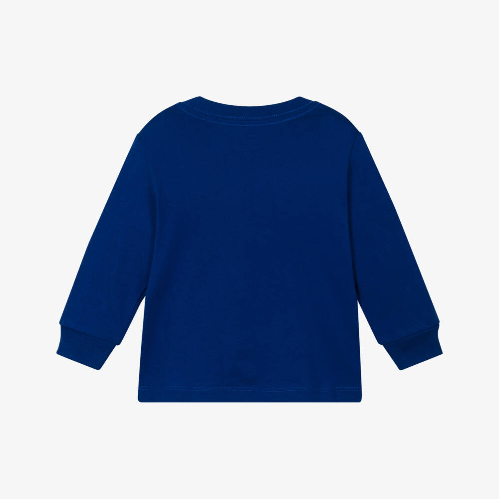 Ralph Lauren-Baby Boys Royal Blue Cotton Big Pony Top | Childrensalon