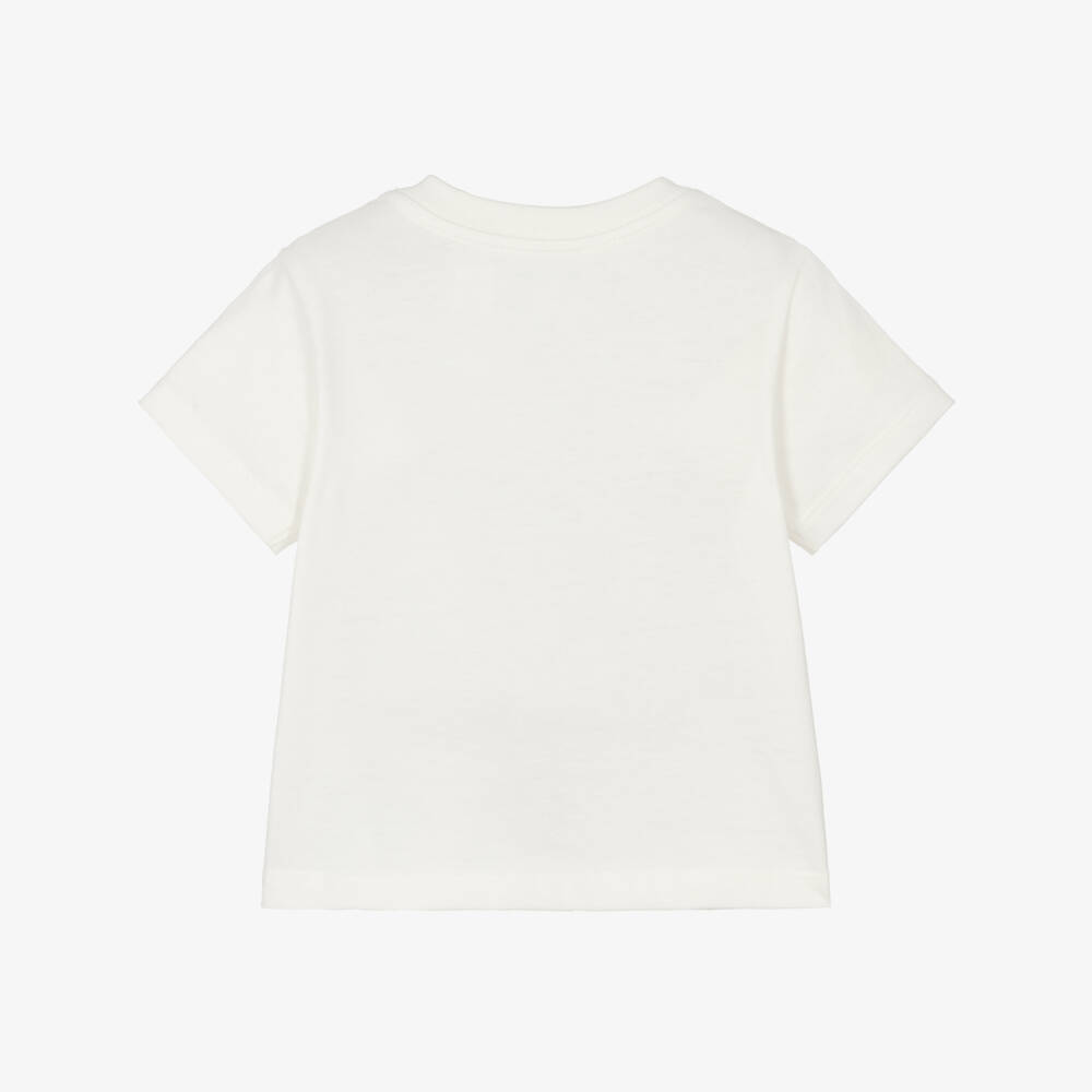 Ralph Lauren-Baby Boys White Nautical Polo Bear Cotton Jersey T-Shirt | Childrensalon
