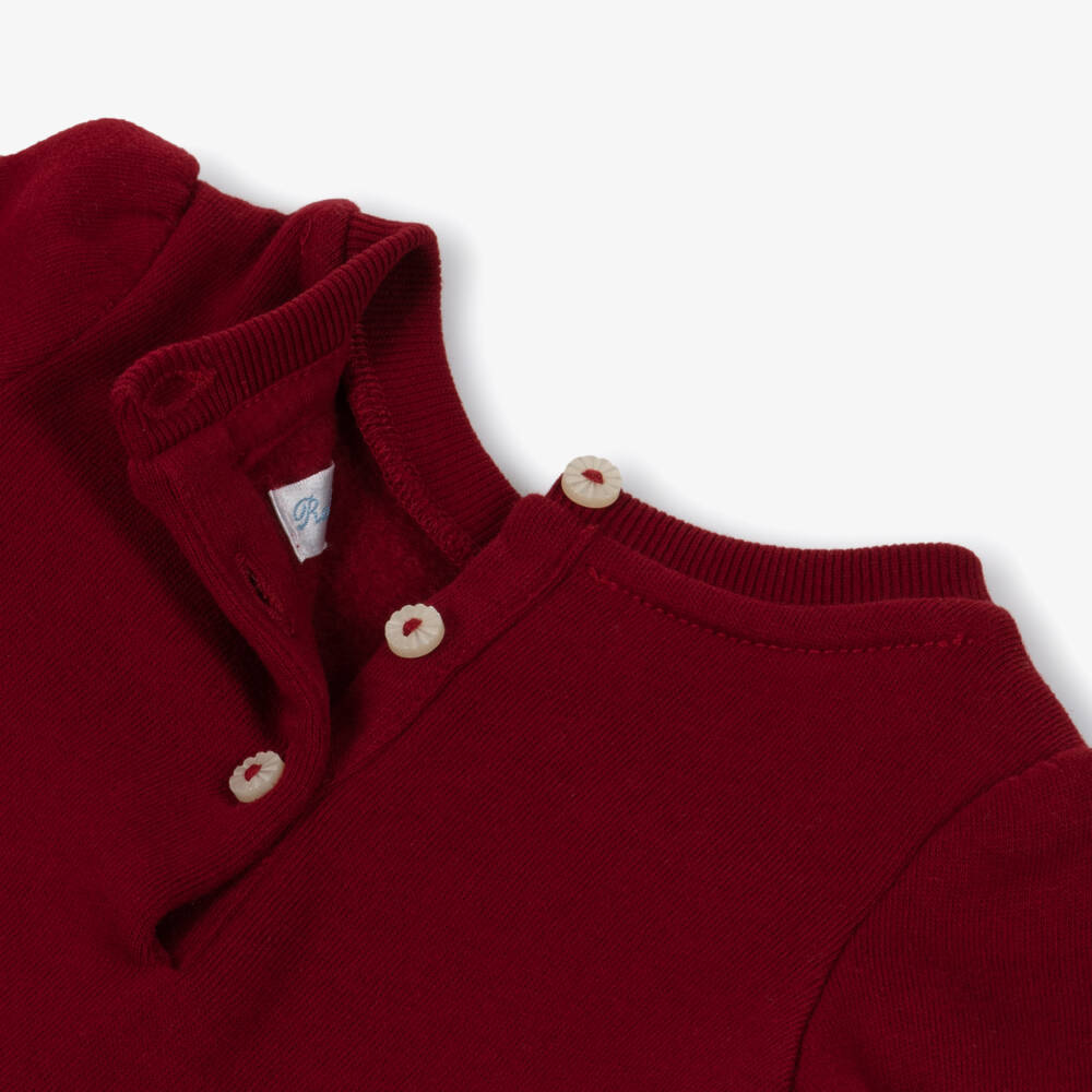 Ralph Lauren-Baby Girls Red Polo Bear Tracksuit | Childrensalon