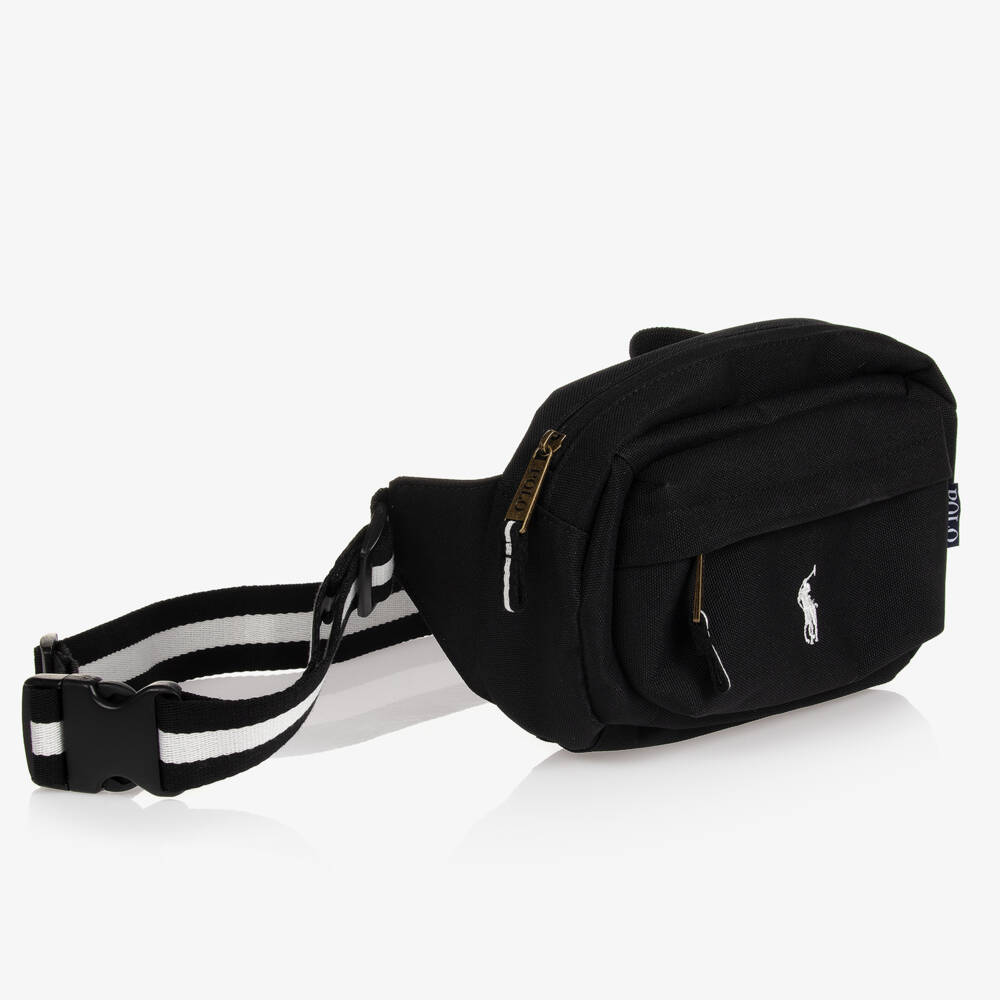 Ralph Lauren-Black Canvas Belt Bag (27cm) | Childrensalon