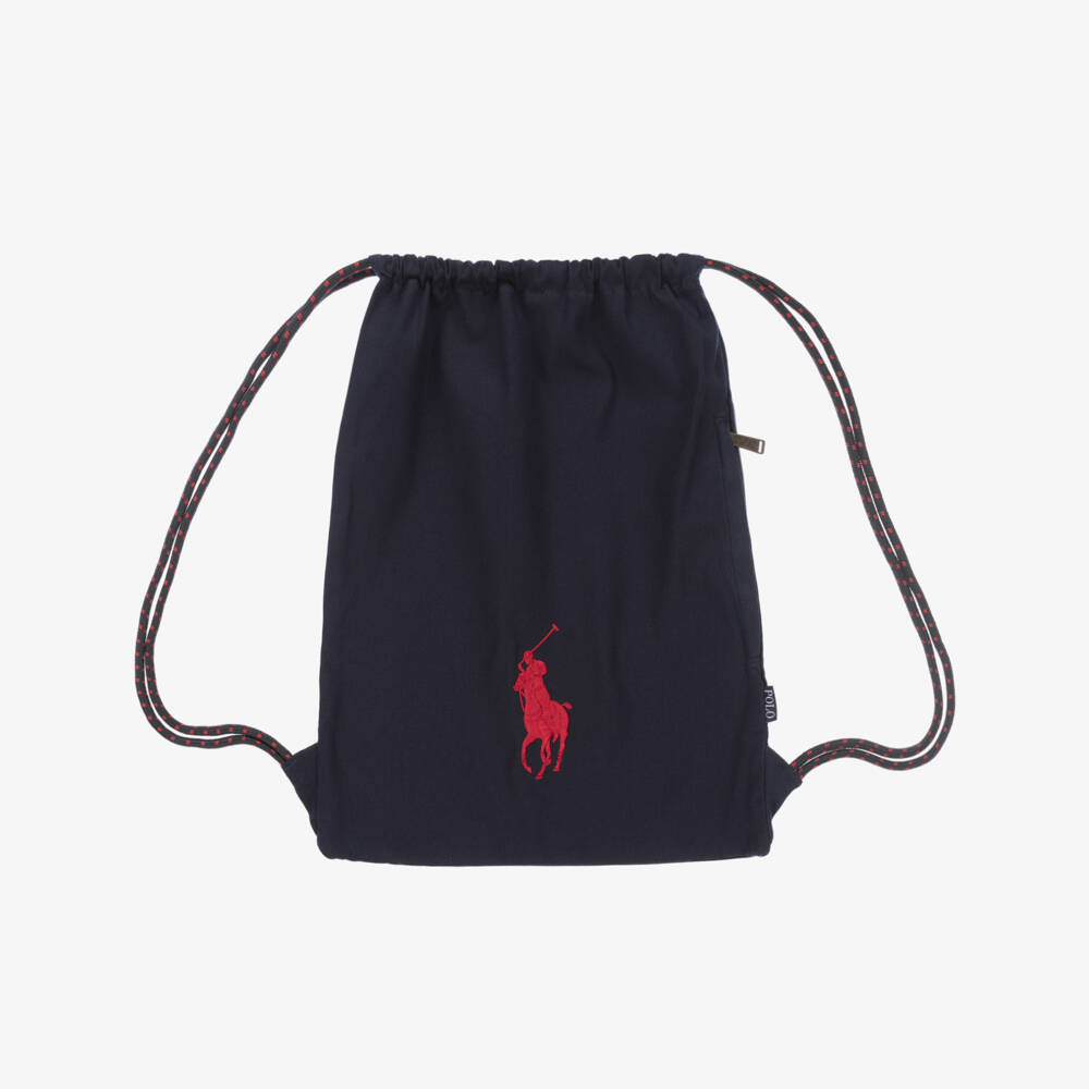 Ralph Lauren-Синий рюкзак на кулиске (49см) | Childrensalon