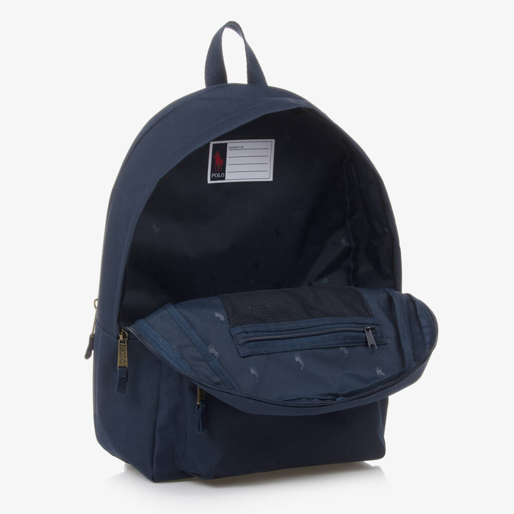 Ralph Lauren-Blue Pony Backpack (44cm) | Childrensalon