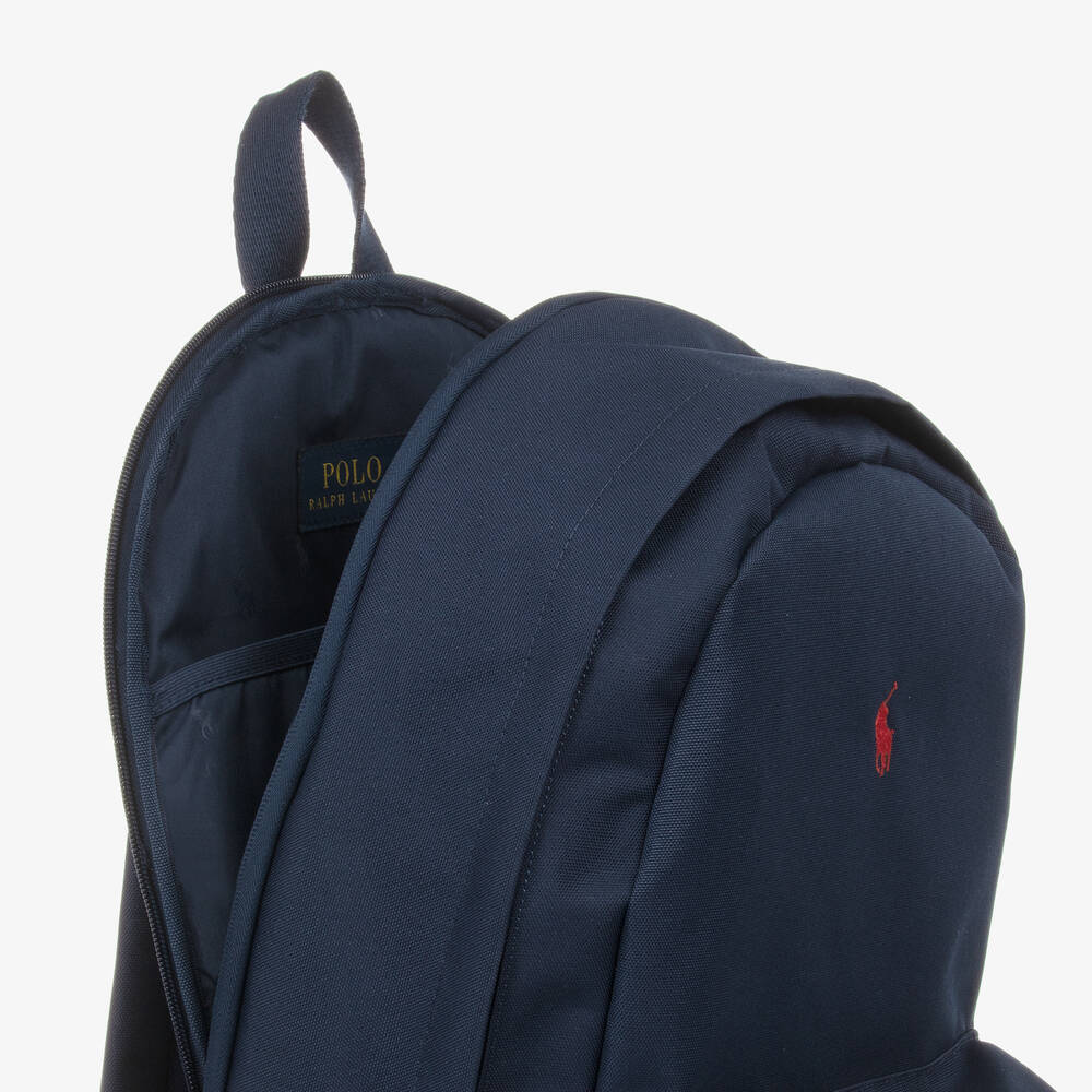 Ralph Lauren-Blue Pony Backpack (44cm) | Childrensalon