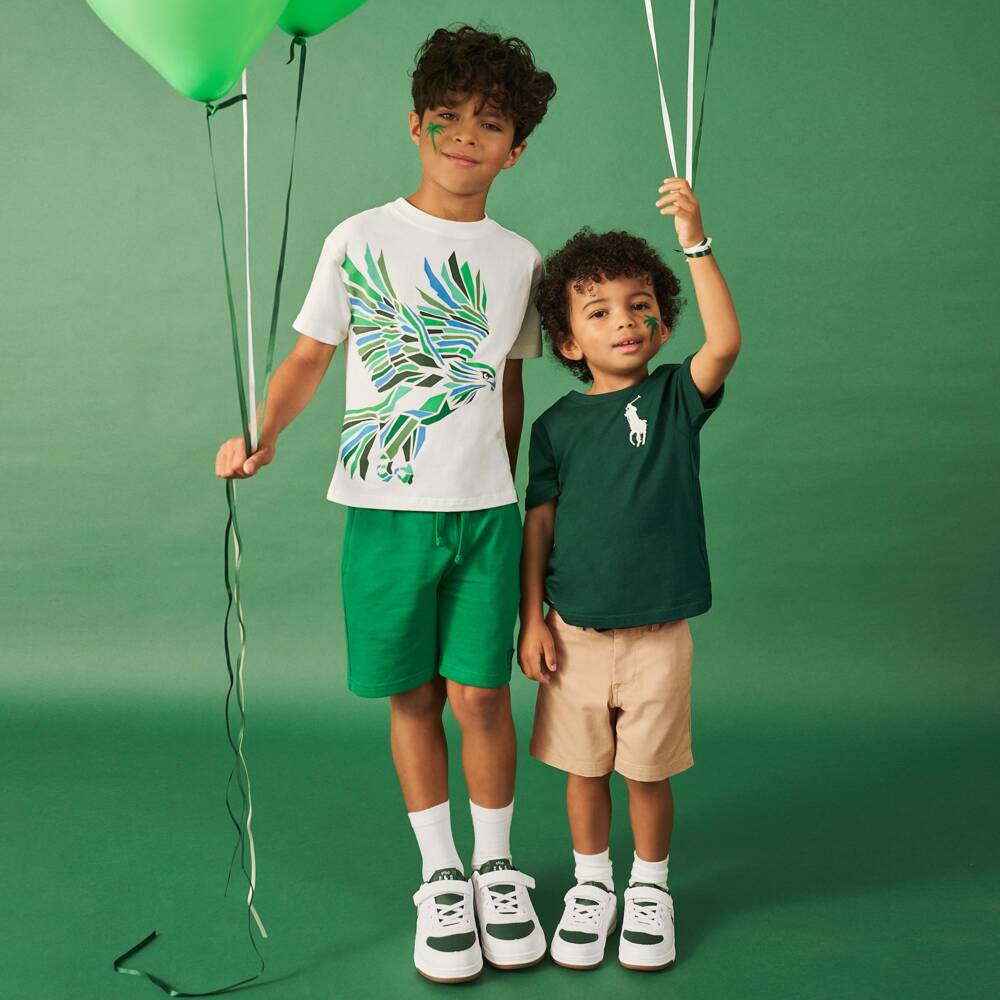 Ralph Lauren-شورت تشينو قطن لون بيج للأولاد | Childrensalon
