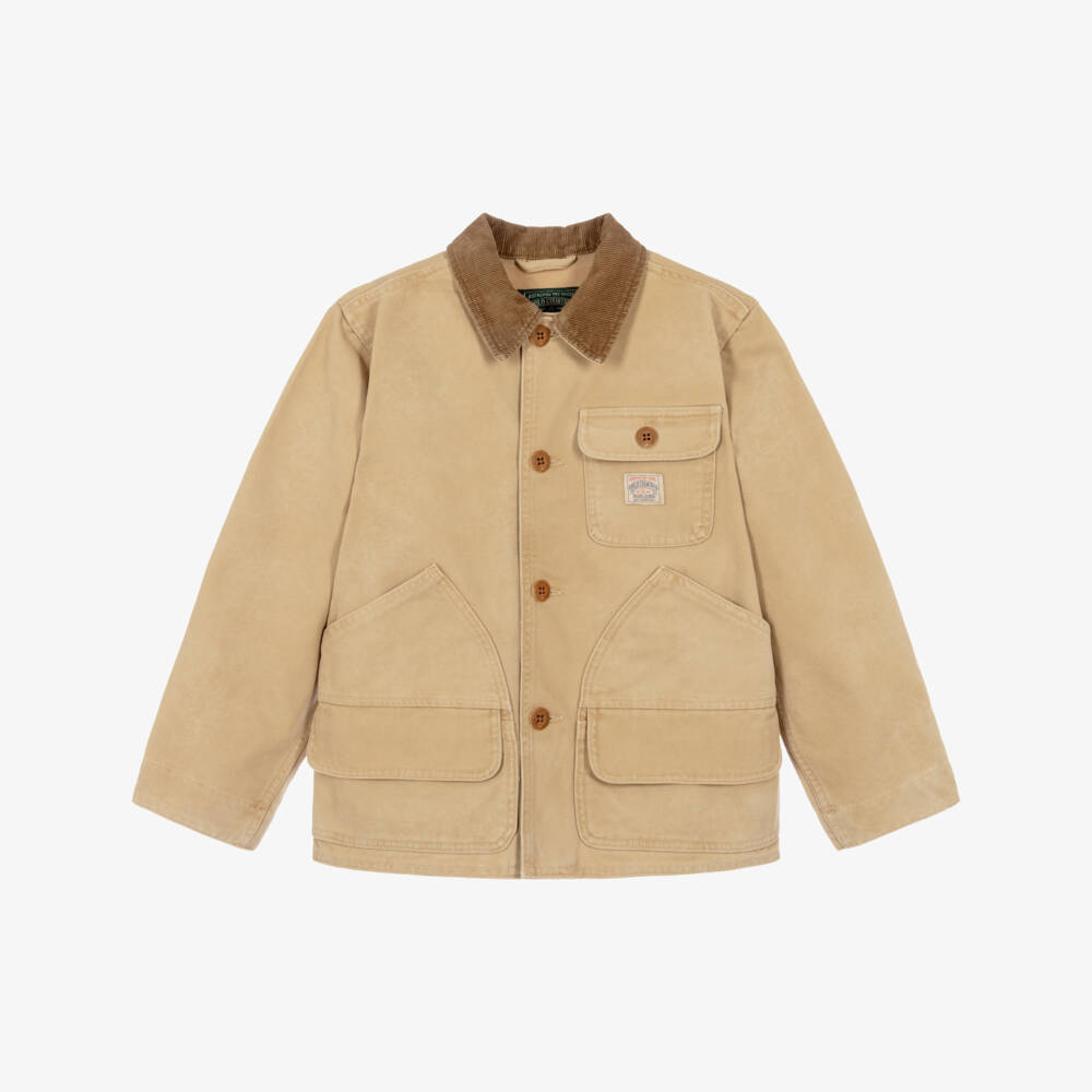 Ralph Lauren-Boys Beige Country Workwear Jacket | Childrensalon