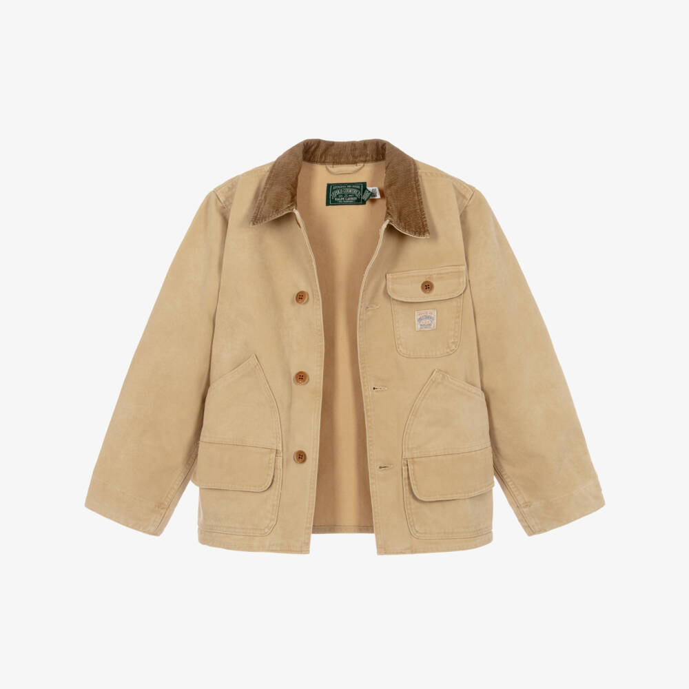 Ralph Lauren-Boys Beige Country Workwear Jacket | Childrensalon