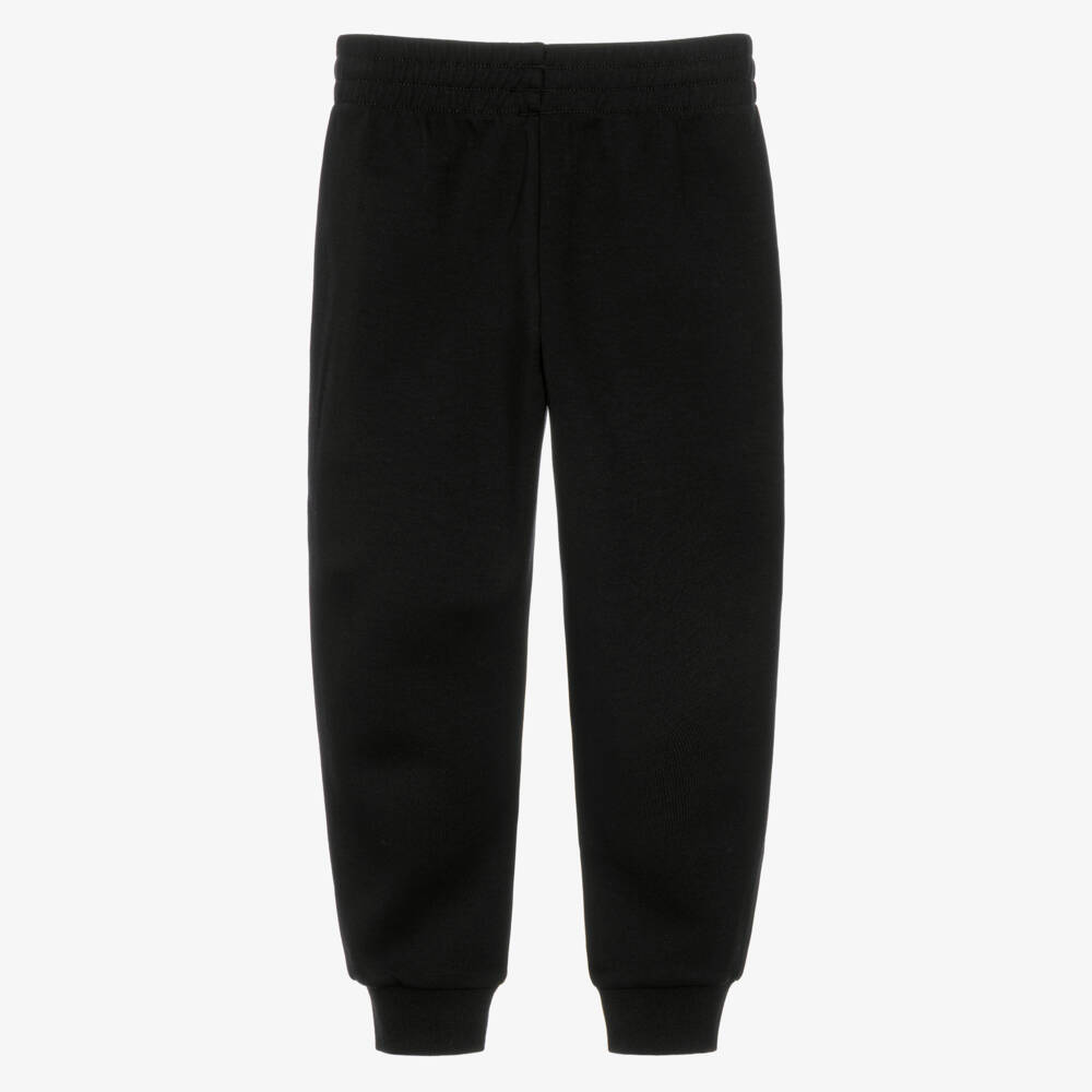 Ralph Lauren-Boys Black Cuffed Joggers with Pony Logo | Childrensalon