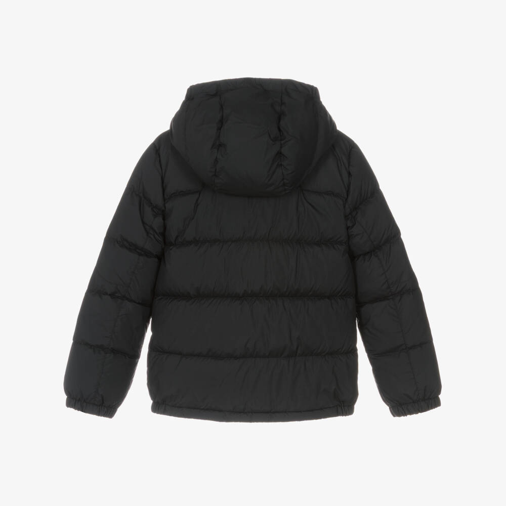 Ralph Lauren-جاكيت بهودي مبطن بريش لون أسود للأولاد  | Childrensalon