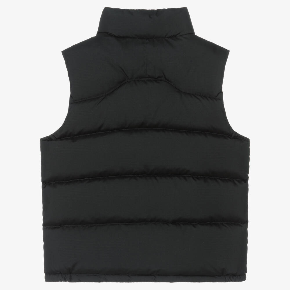 Ralph Lauren-Boys Black Down Padded Puffer Gilet | Childrensalon