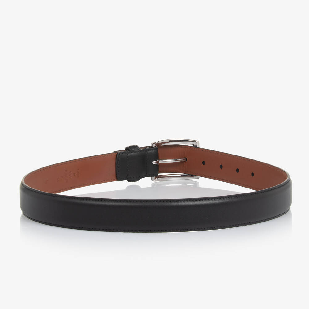 Ralph Lauren-Boys Black Leather Belt | Childrensalon