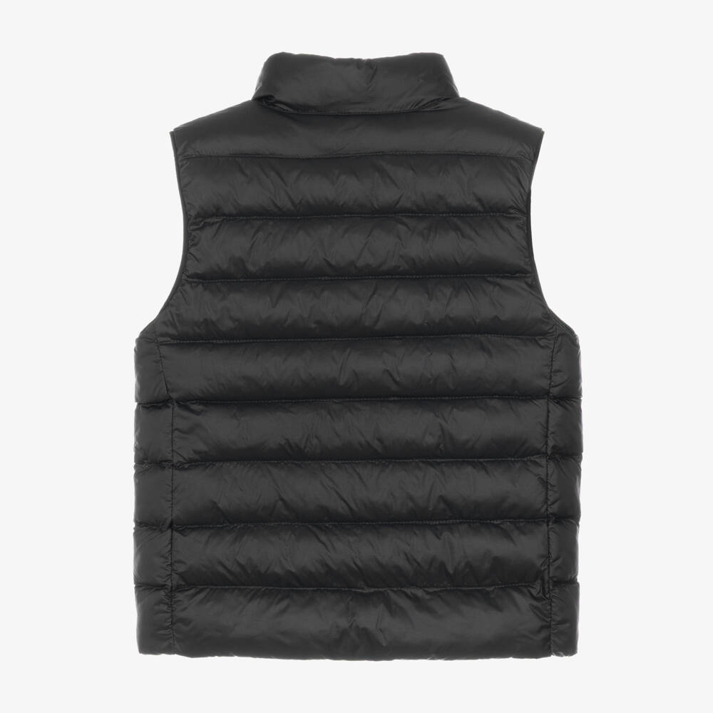 Ralph Lauren-Boys Black Packable Puffer Gilet | Childrensalon