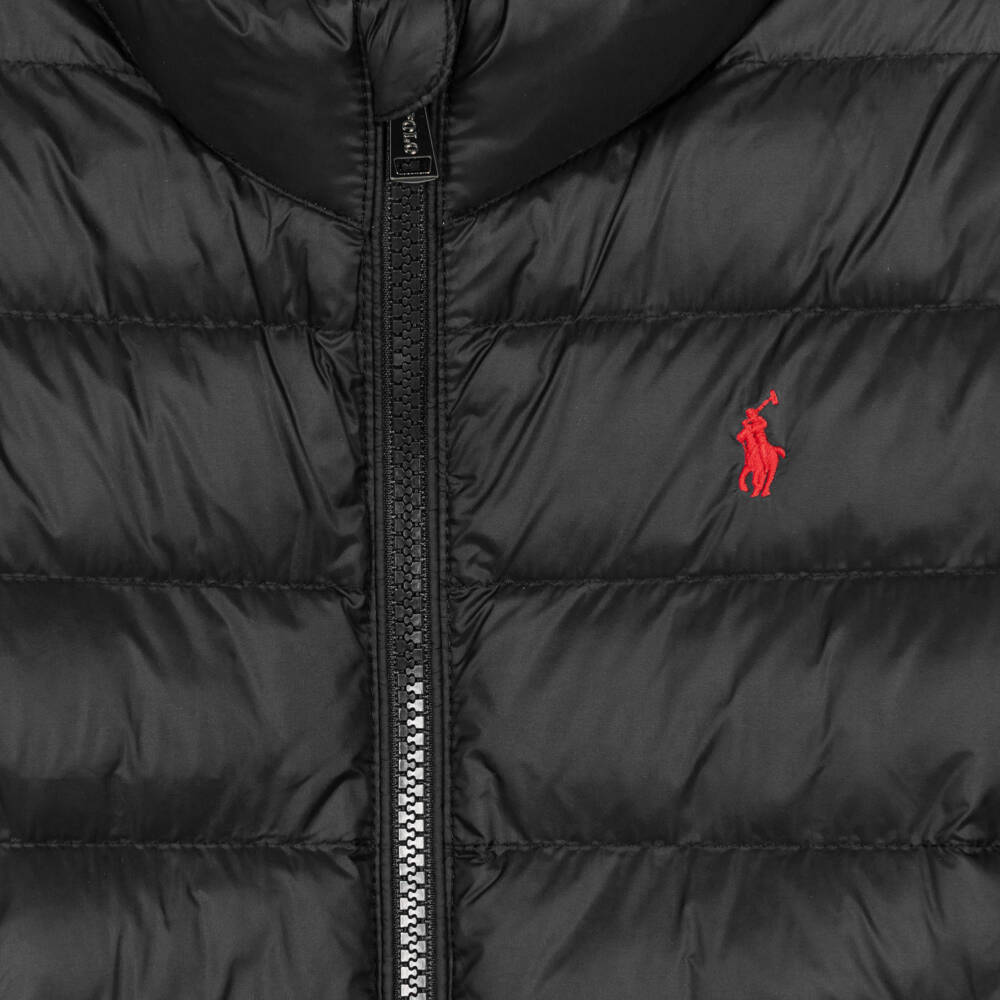 Ralph Lauren-Boys Black Packable Puffer Jacket | Childrensalon