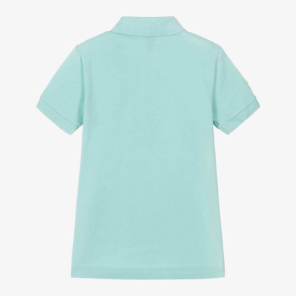 Ralph Lauren-Boys Blue Big Pony Cotton Piqué Polo Shirt | Childrensalon