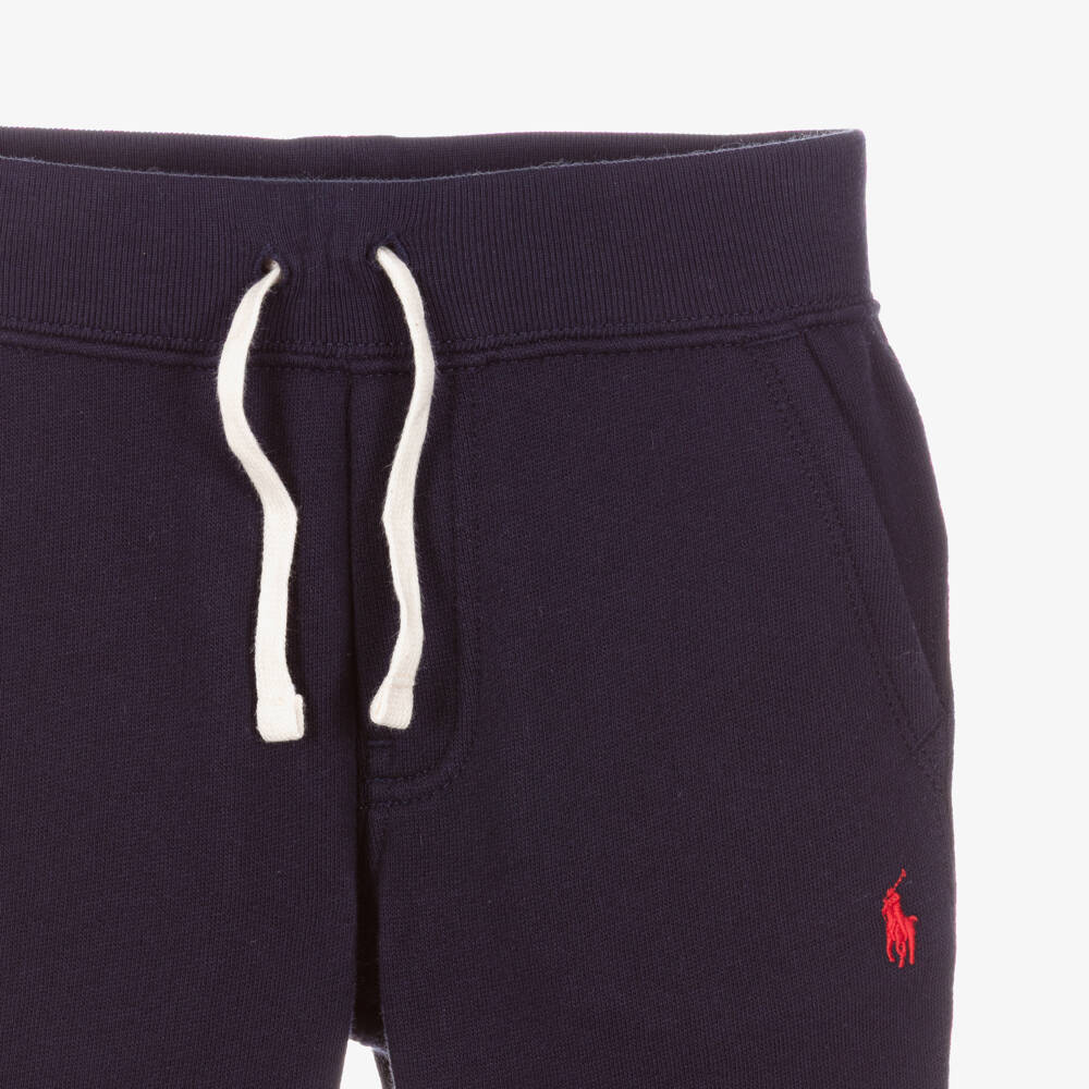 Polo Ralph Lauren-Boys Blue Cotton Jersey Joggers | Childrensalon