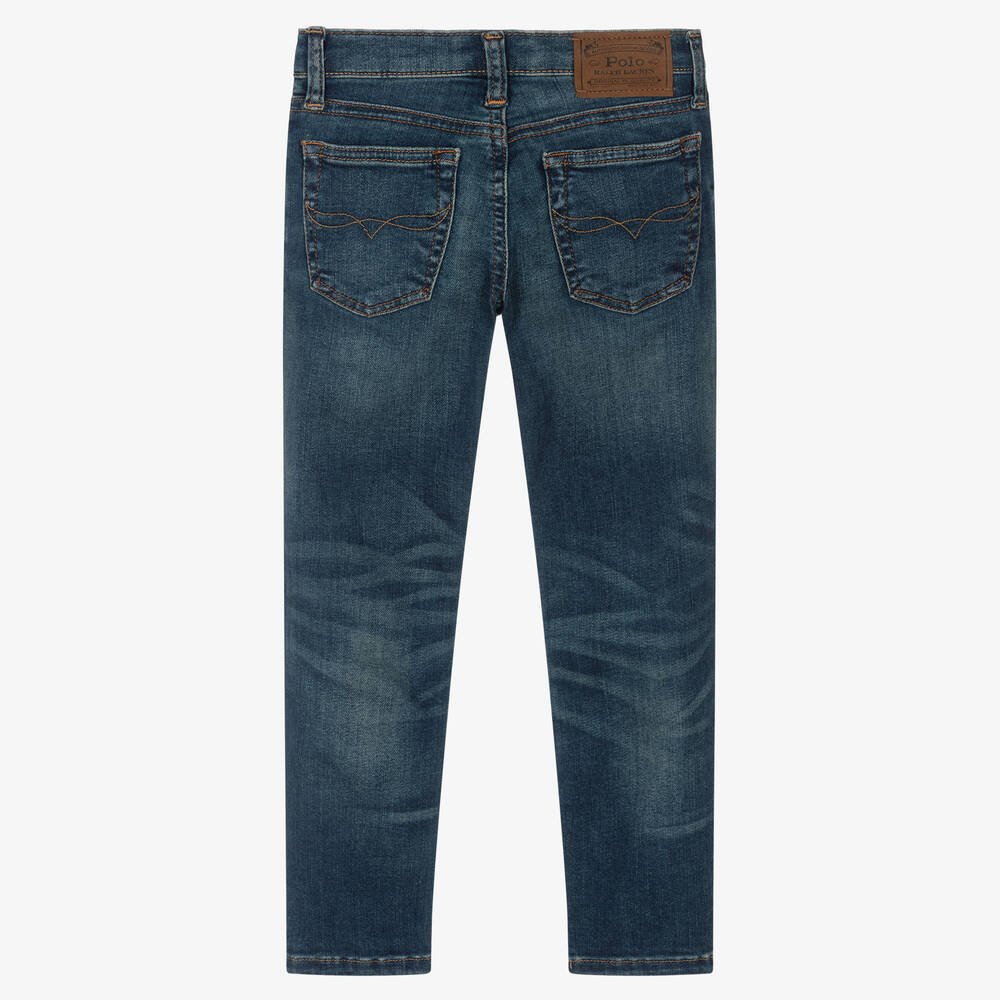 Ralph Lauren-Boys Blue Denim Skinny Jeans | Childrensalon