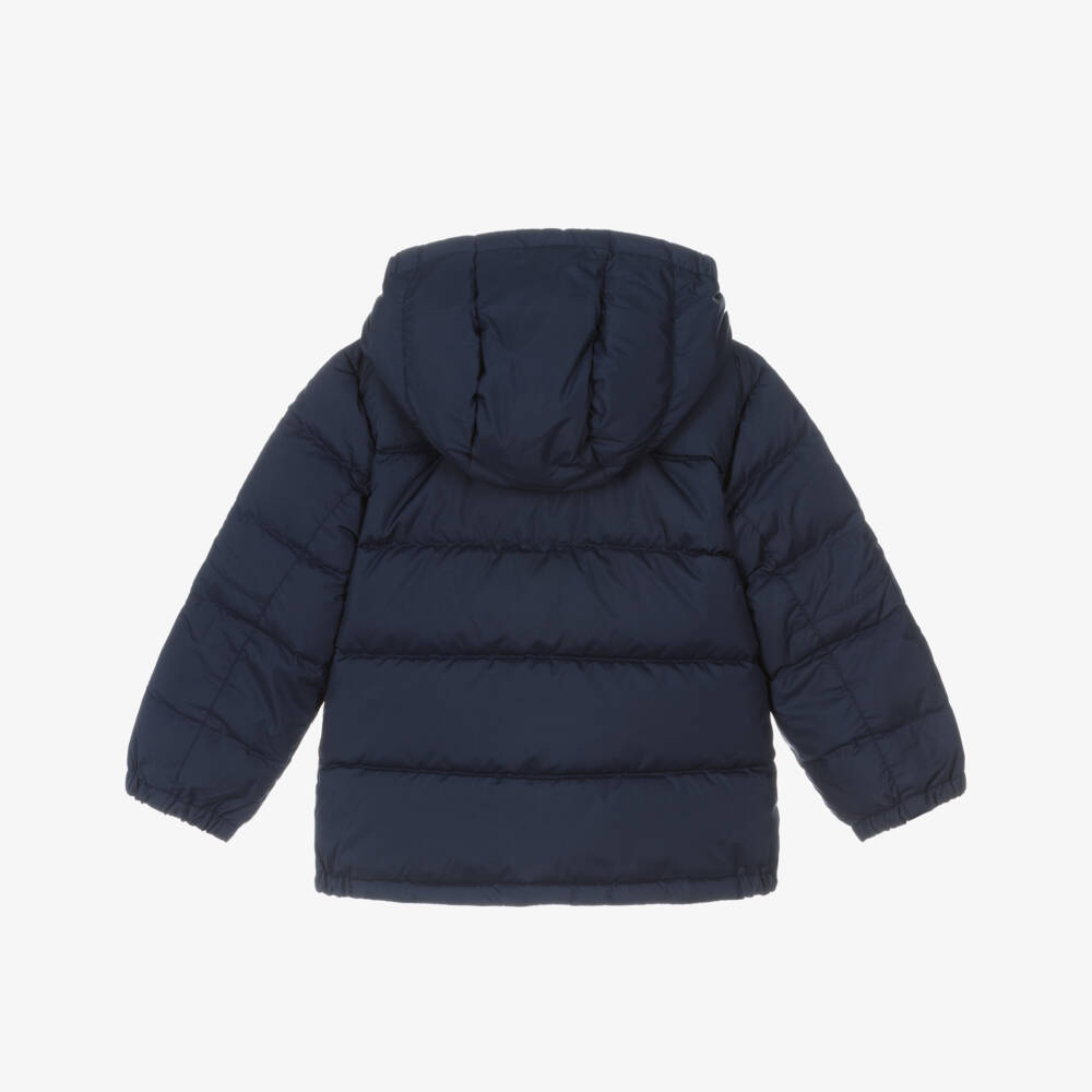 Ralph Lauren-Пуховик синий с съемным капюшоном | Childrensalon