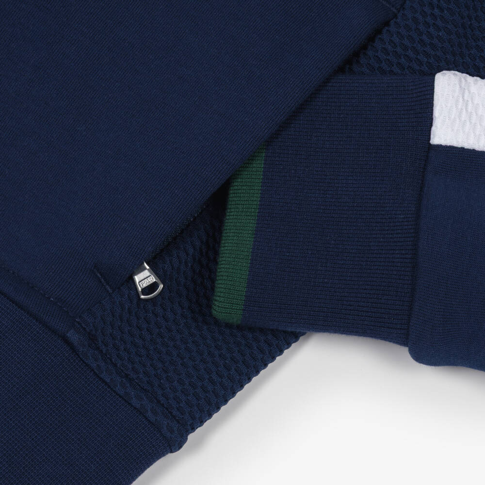Ralph Lauren-Boys Blue Wimbledon Collection Zip-Up Top | Childrensalon
