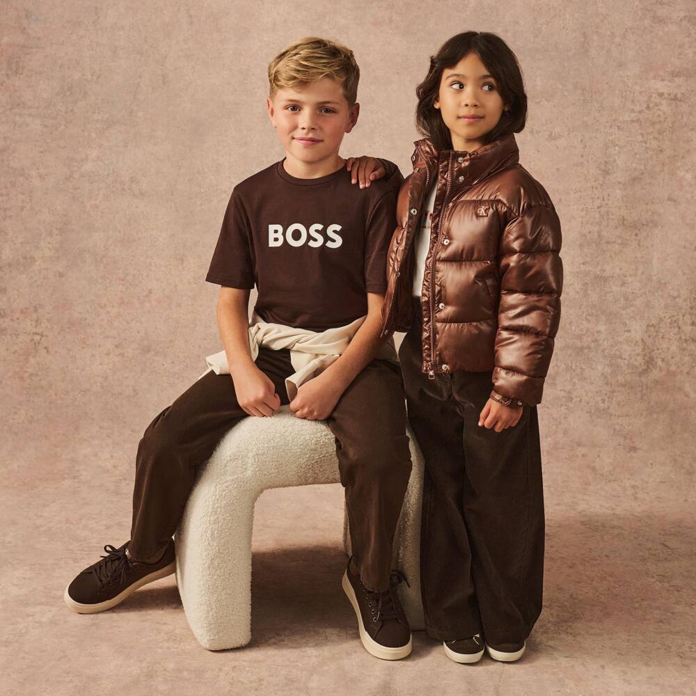 Ralph Lauren-Boys Brown Lynwood Relaxed Jeans | Childrensalon