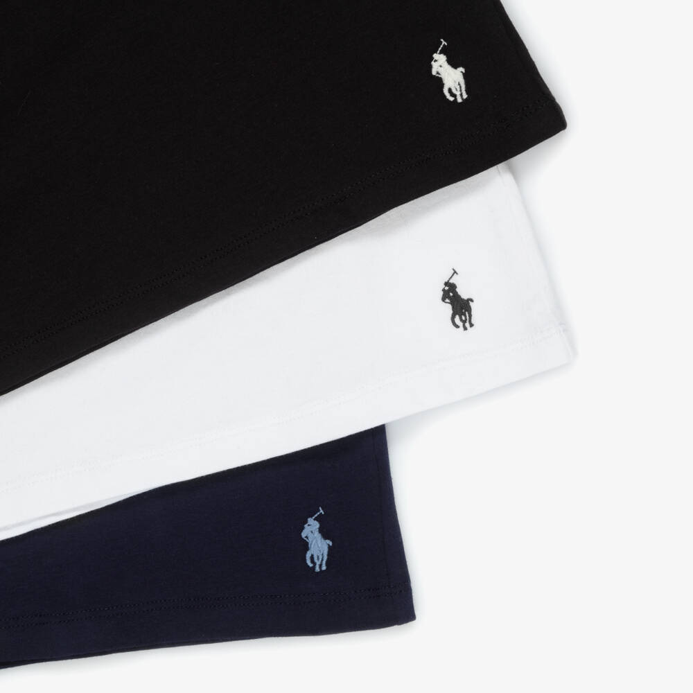 Ralph Lauren-Boys Cotton T-Shirts (3 Pack) | Childrensalon