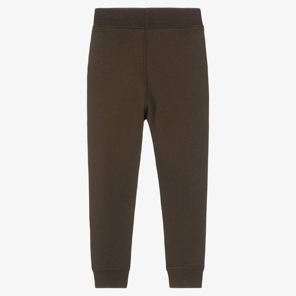 Ralph Lauren-Boys Dark Brown Logo Joggers | Childrensalon