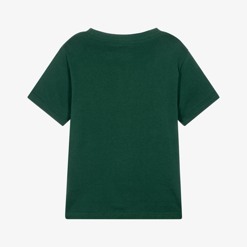 Ralph Lauren-Boys Dark Green Big Pony T-Shirt | Childrensalon