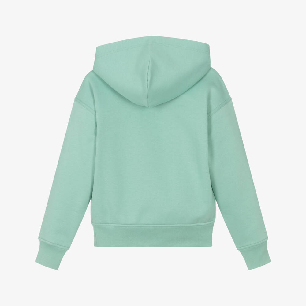 Ralph Lauren-Boys Green Big Fit Logo Cotton Hoodie | Childrensalon