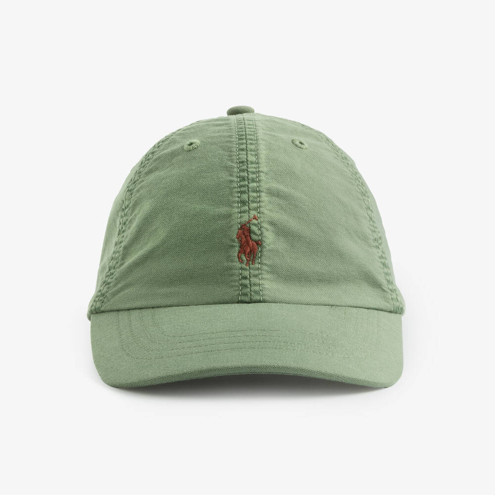 Ralph Lauren-Boys Green Classic Pony Logo Cap | Childrensalon