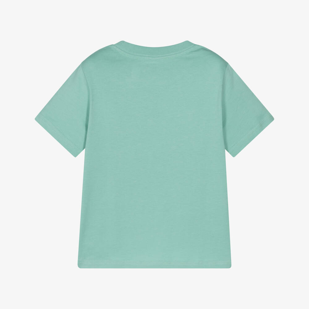 Ralph Lauren-Boys Green Cotton Jersey T-Shirt with Signature Pony Logo | Childrensalon