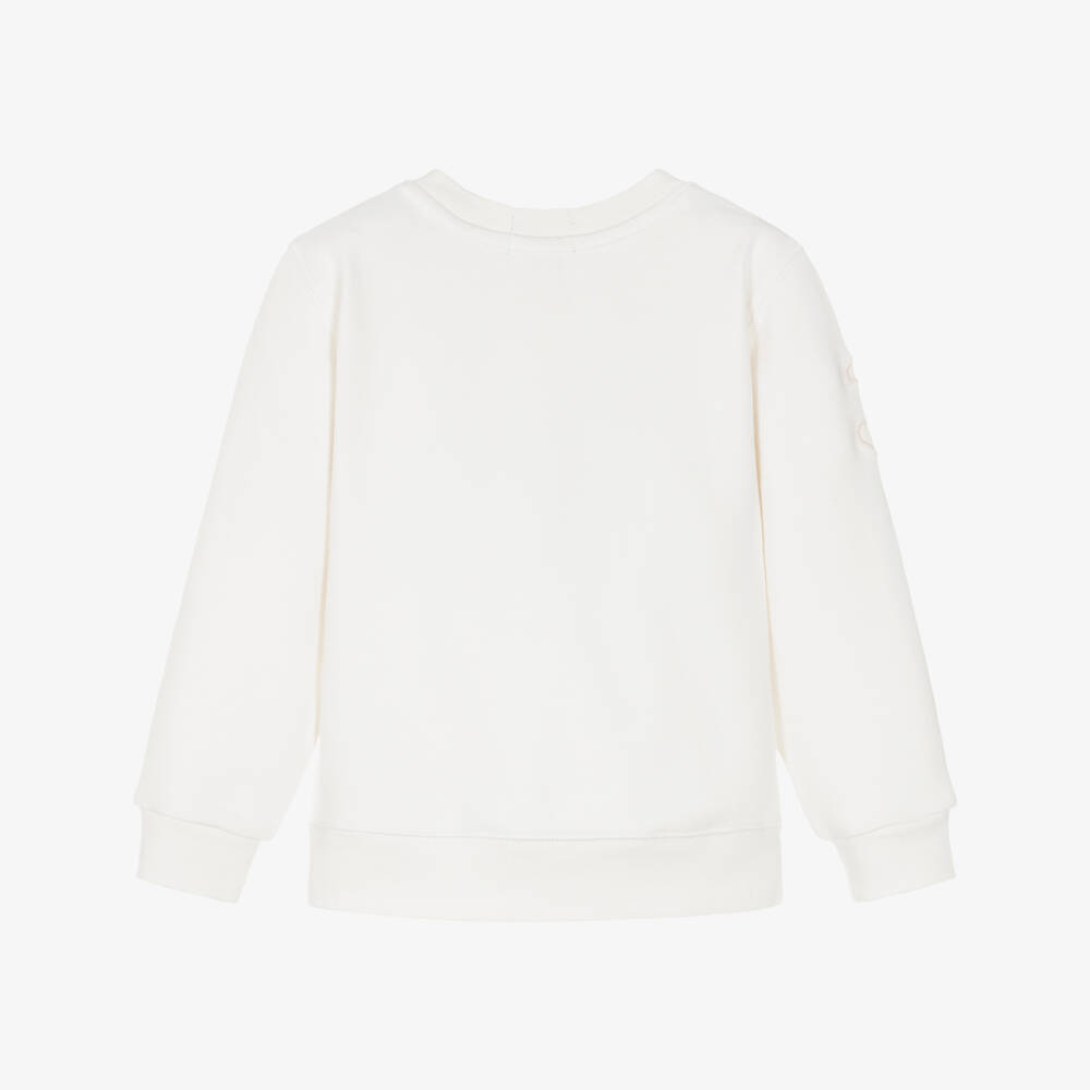 Ralph Lauren-Boys Ivory Big Pony Cotton Sweatshirt | Childrensalon