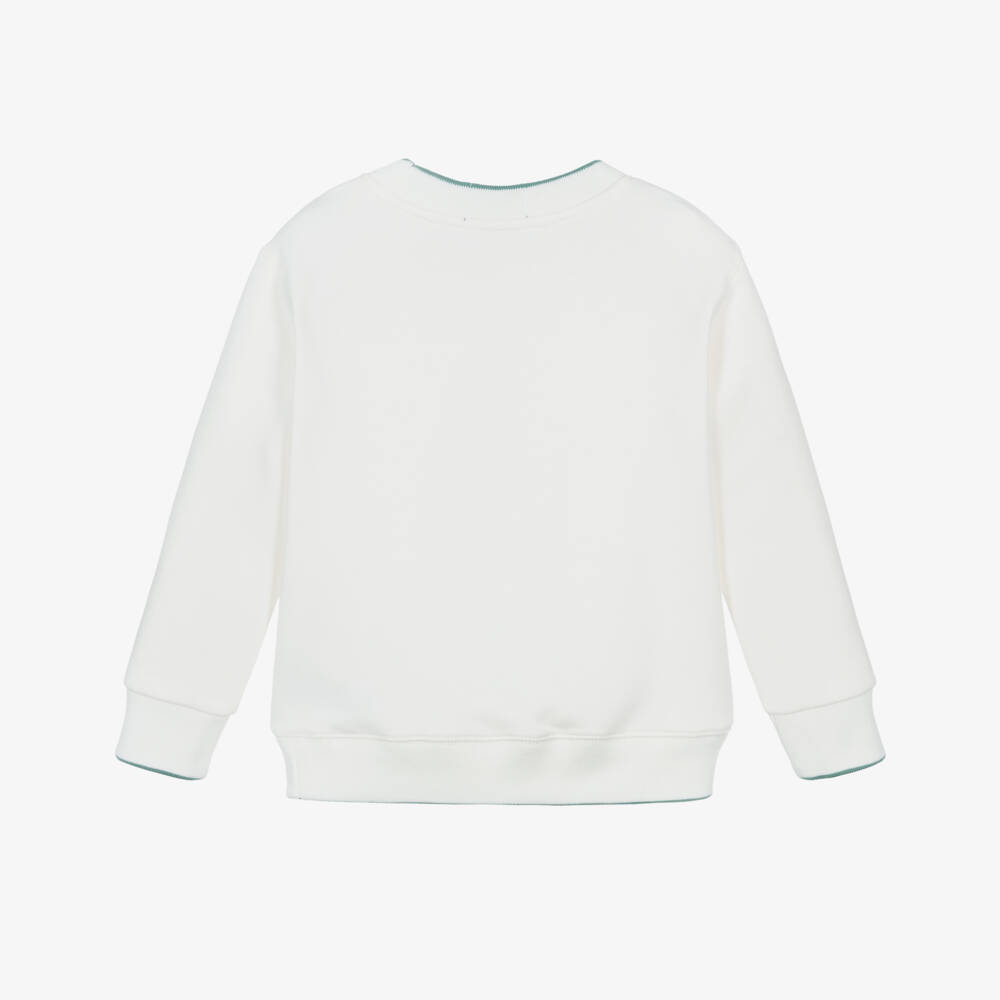 Ralph Lauren-Свитшот кремовый хлопковый с мишкой Polo для мальчиков | Childrensalon