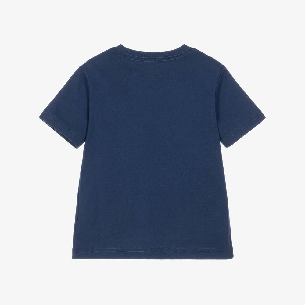 Ralph Lauren-Boys Navy Blue Polo Sportsman T-Shirt | Childrensalon