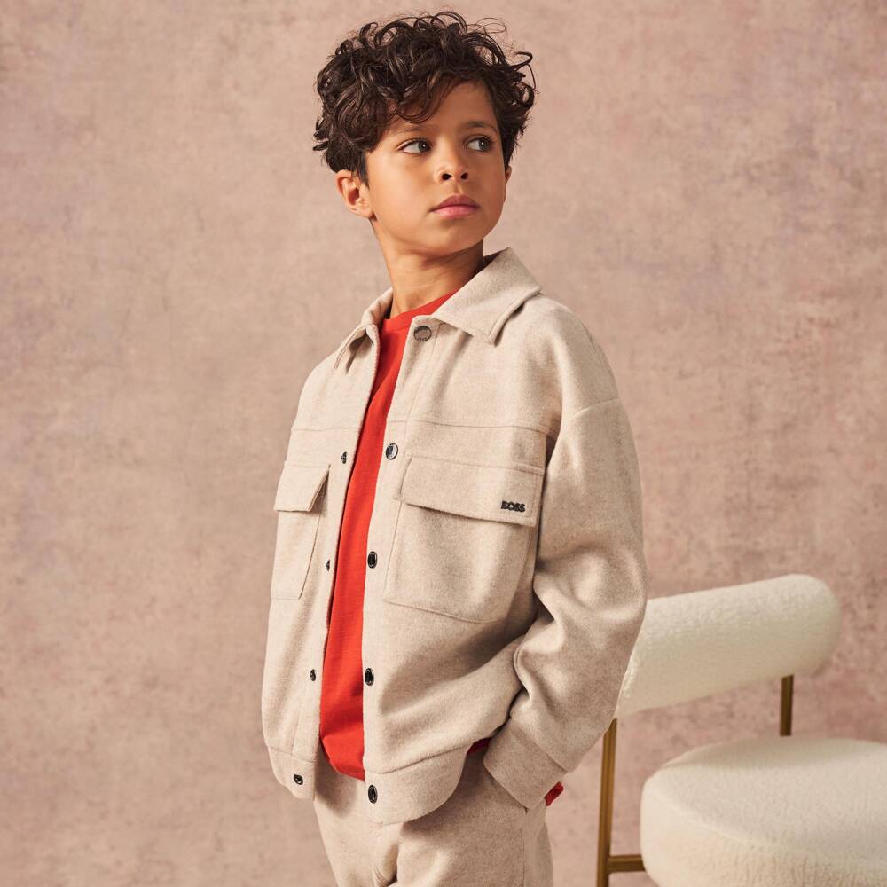 Ralph Lauren-Boys Orange T-Shirt with Embroidered Pony Logo | Childrensalon