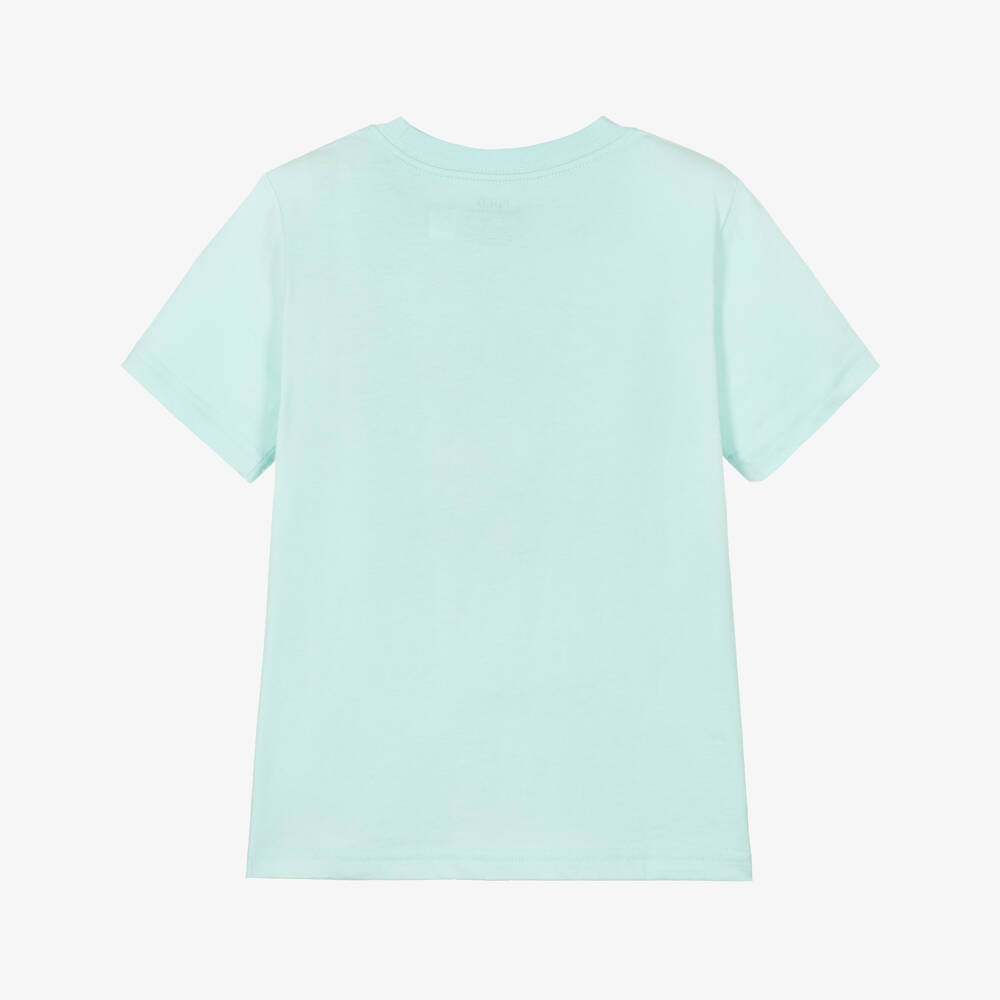 Ralph Lauren-تيشيرت بشعار المهر قطن لون تركواز فاتح للأولاد | Childrensalon