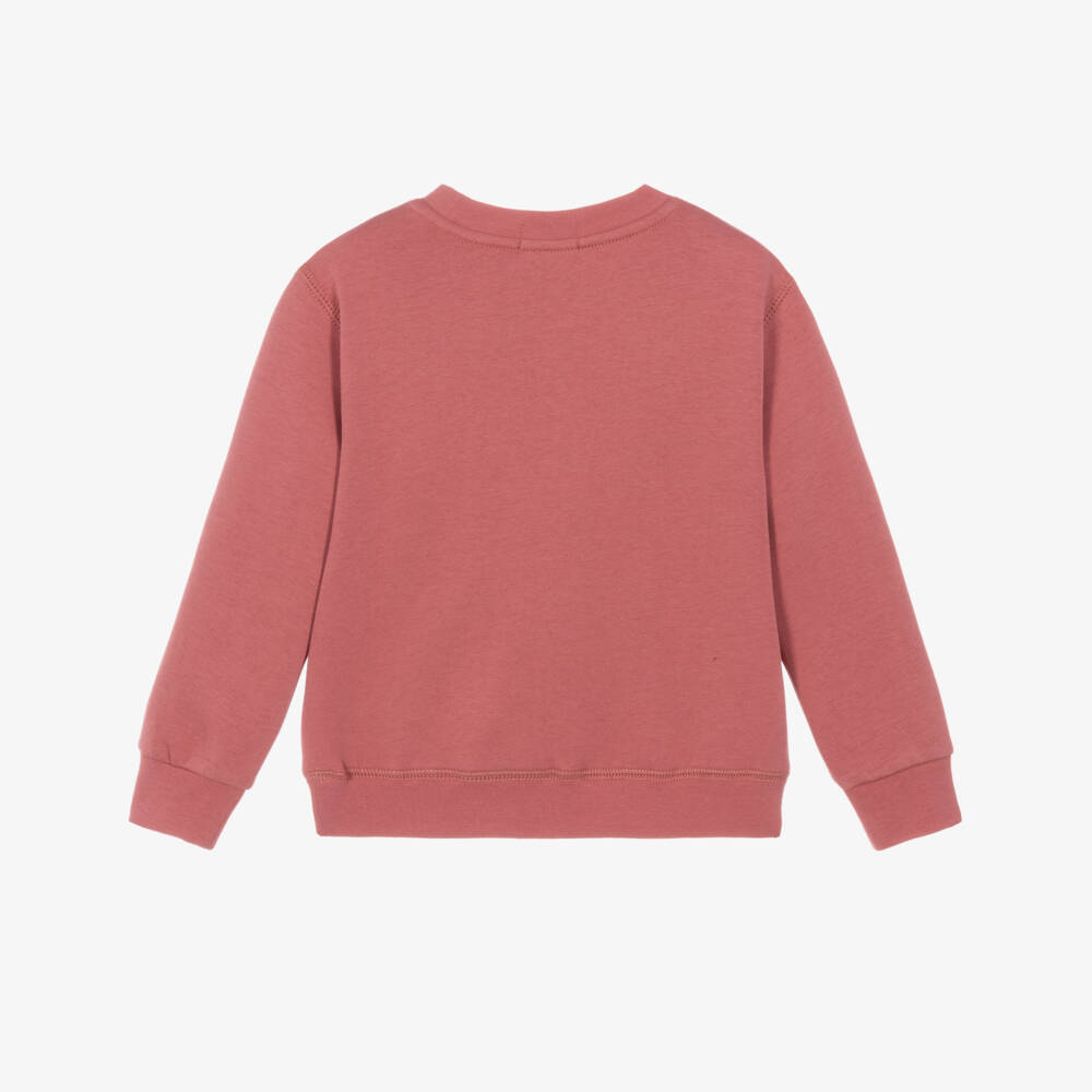 Ralph Lauren-Boys Red Cotton Sweatshirt with Fishing Polo Bear | Childrensalon