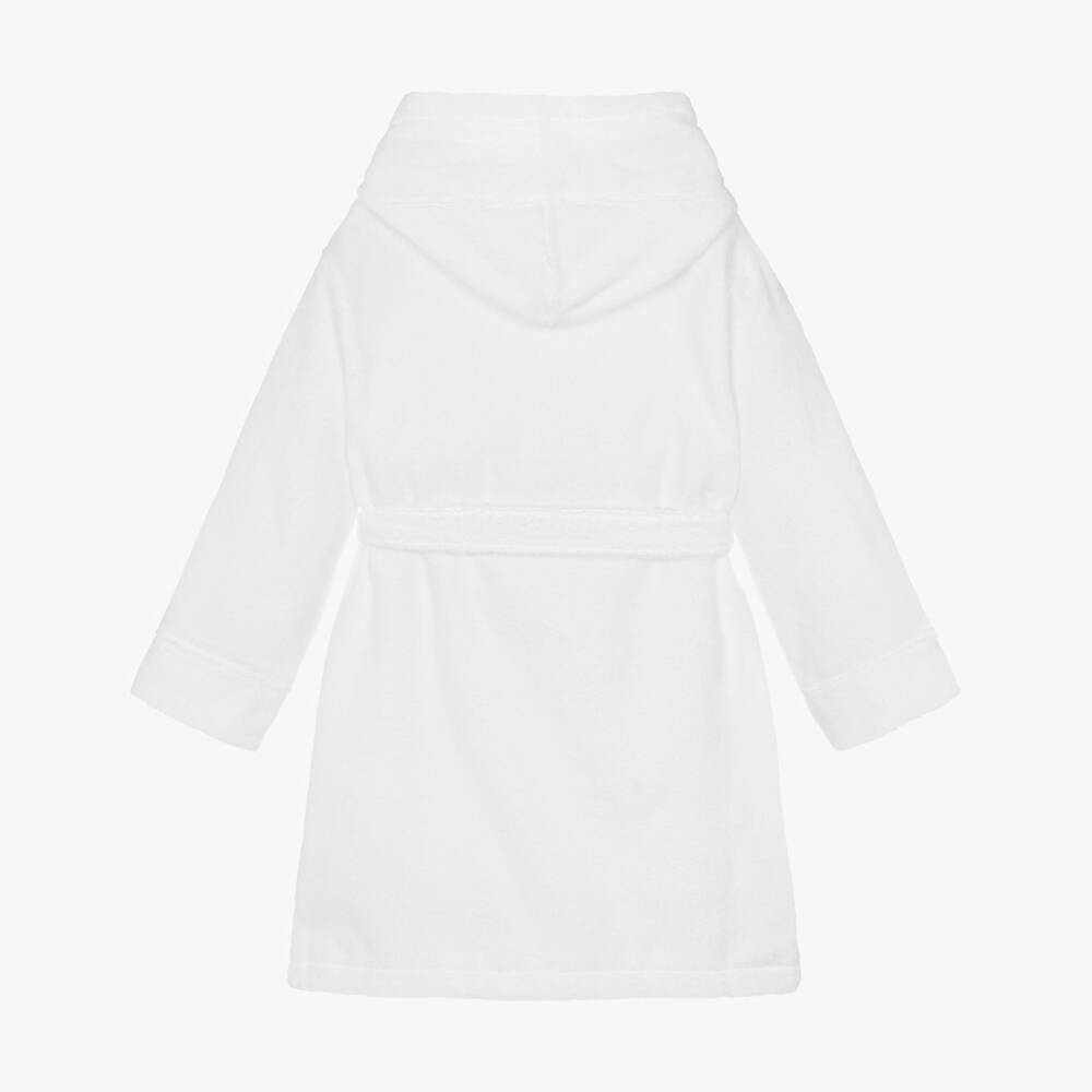 Ralph Lauren-Boys White Cotton Towelling Robe | Childrensalon
