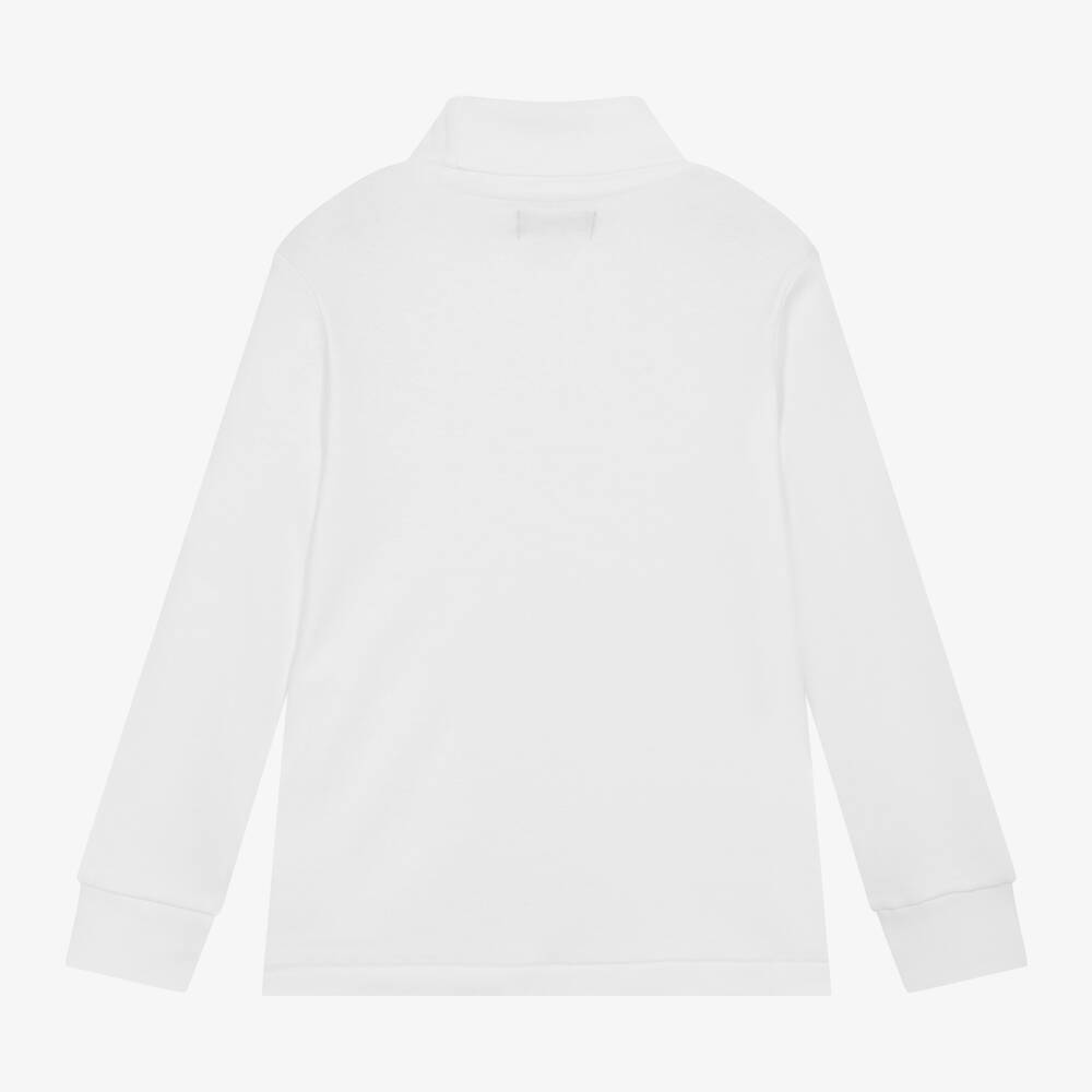 Ralph Lauren-توب بياقة عالية لون أوف وايت للأولاد | Childrensalon