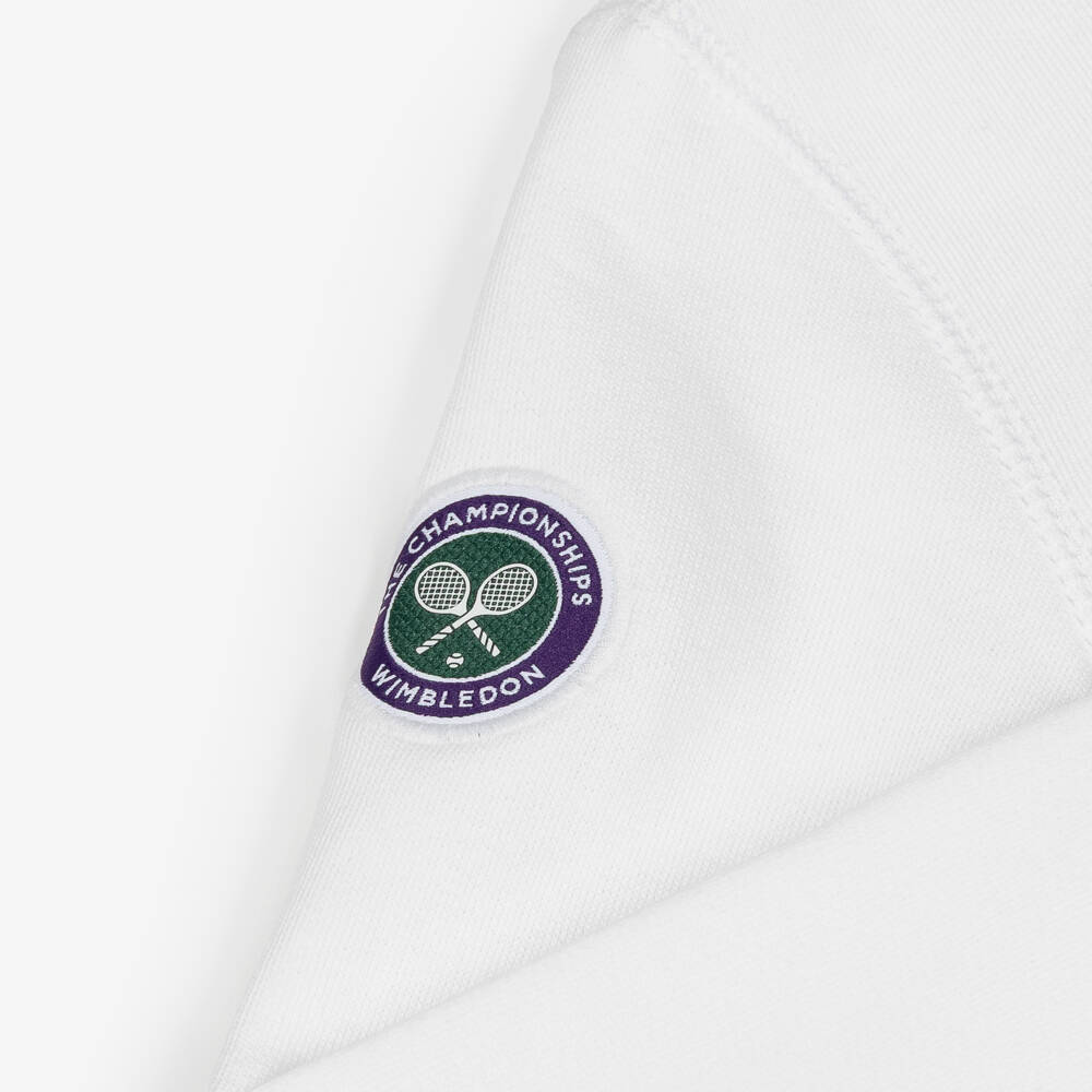 Ralph Lauren-Boys White Wimbledon Collection Sweatshirt with Polo Bear | Childrensalon