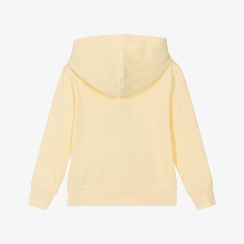 Ralph Lauren-توب بربع سحاب قطن جيرسي لون أصفر للأولاد | Childrensalon