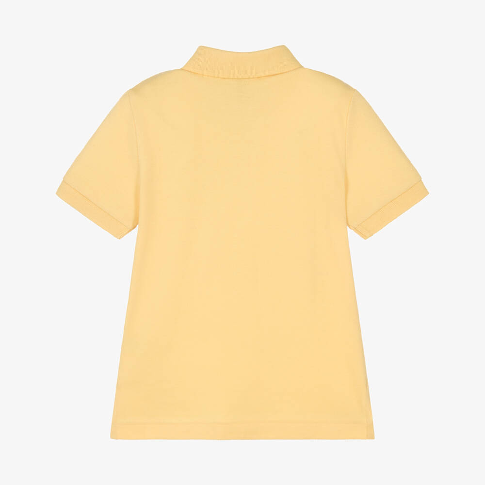 Ralph Lauren-Boys Yellow Short Sleeve Polo Shirt | Childrensalon