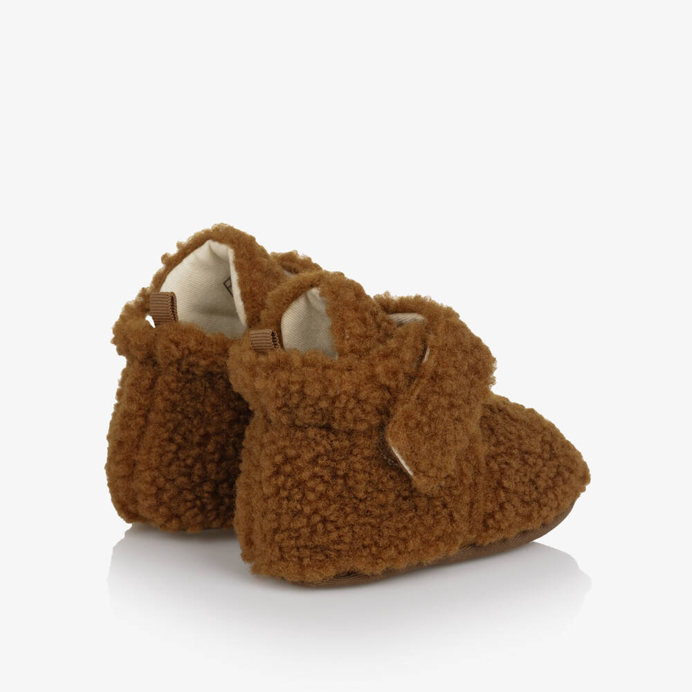 Ralph Lauren-Brown Teddy Fleece Pre-Walkers | Childrensalon