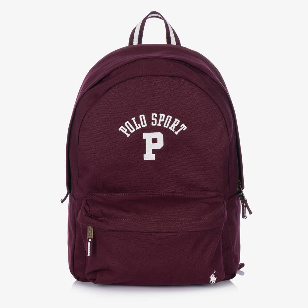 Ralph Lauren-Burgundy Polo Sport Backpack (43cm) | Childrensalon