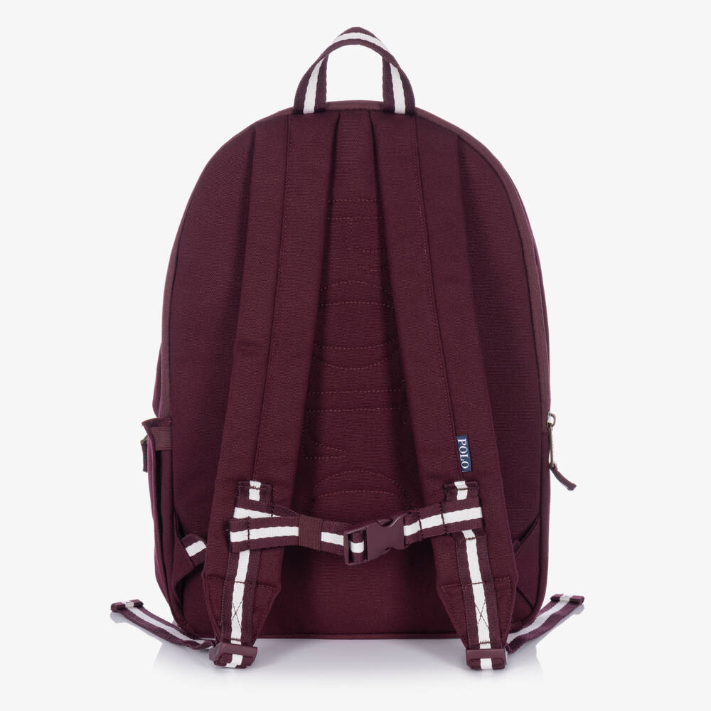 Ralph Lauren-Burgundy Polo Sport Backpack (43cm) | Childrensalon