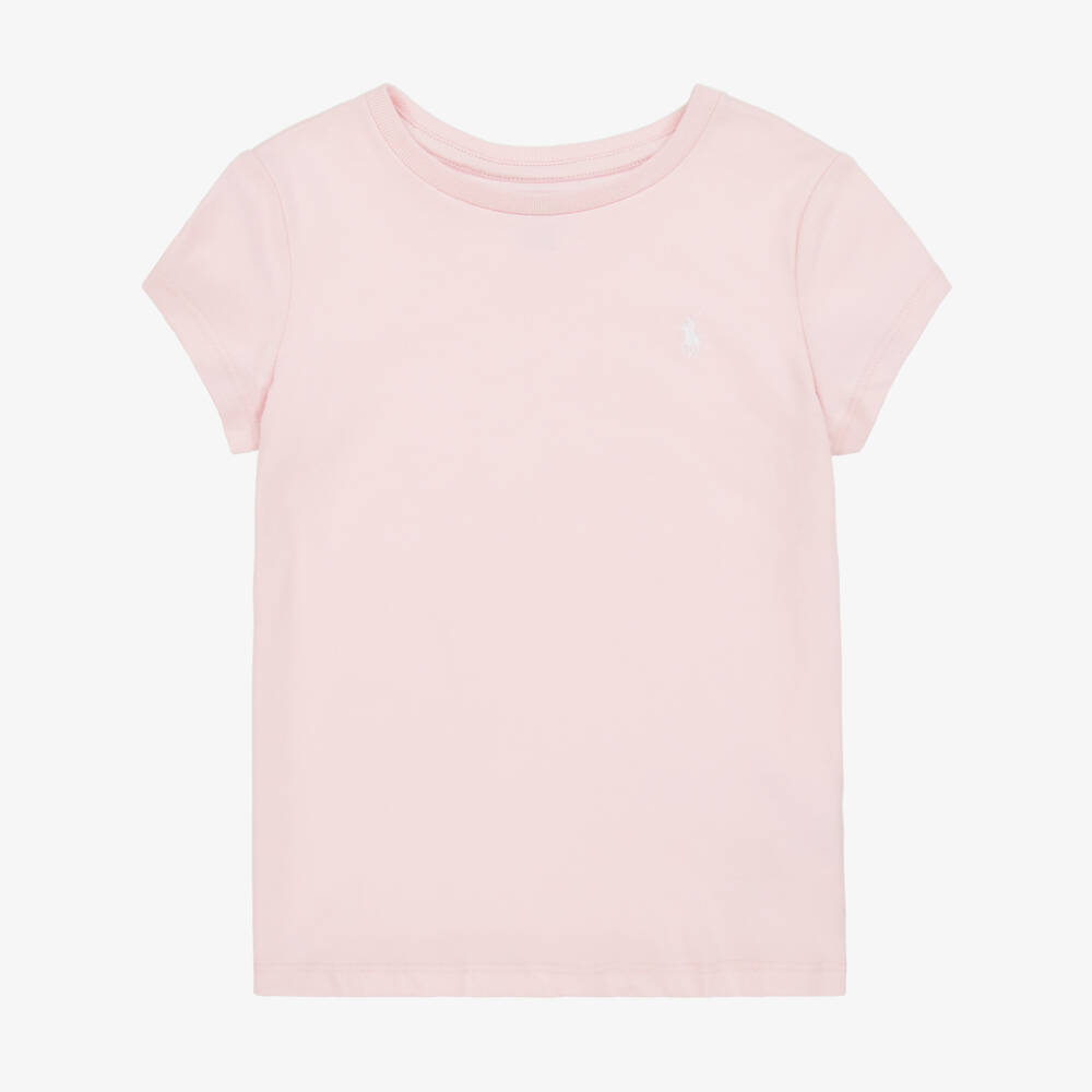 Ralph Lauren-Girls Cotton T-Shirts (3 Pack) | Childrensalon