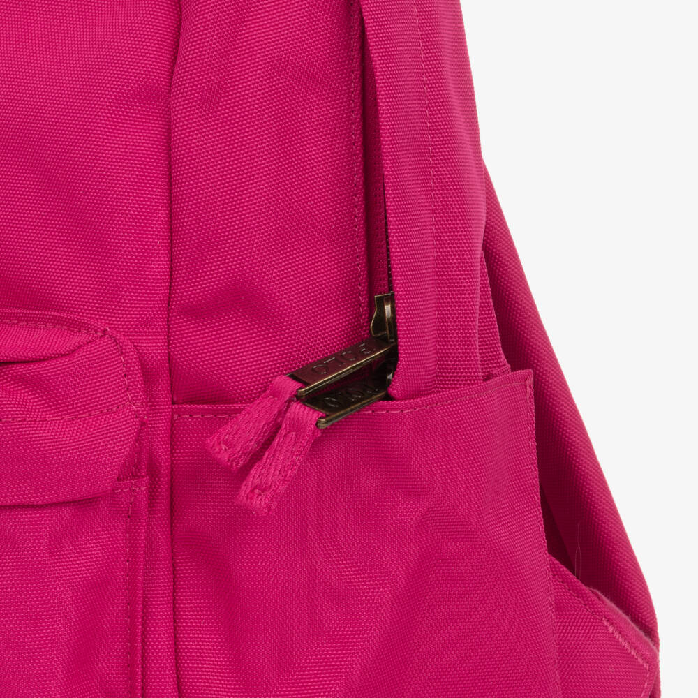 Ralph Lauren-Girls Fuchsia Pink Pony Logo Backpack (36cm) | Childrensalon