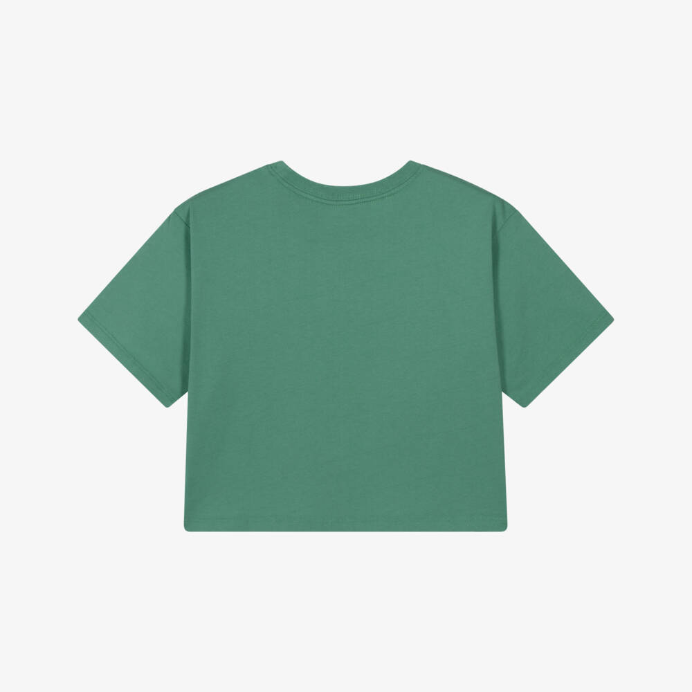 Ralph Lauren-Футболка зеленая хлопковая свободного кроя для девочек | Childrensalon