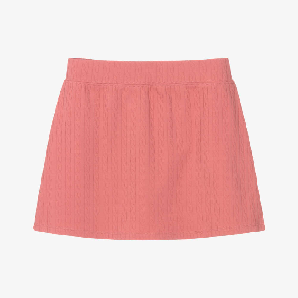 Ralph Lauren-Girls Pink Mini-Cable Beach Skirt | Childrensalon