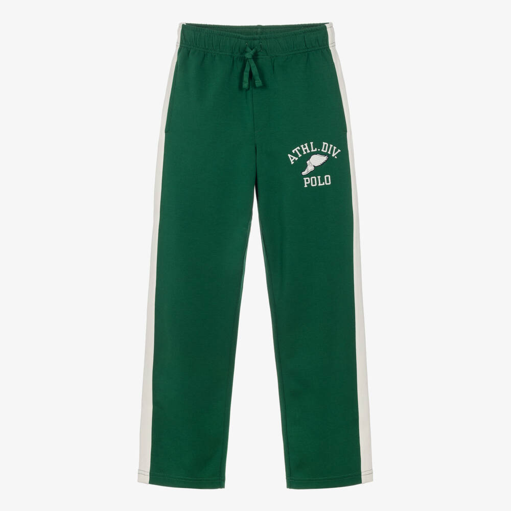 Ralph Lauren-Green Cotton-Blend Drawstring Joggers | Childrensalon
