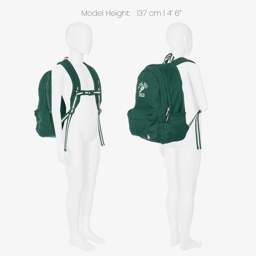 Ralph Lauren-Green Polo Athletic Backpack (43cm) | Childrensalon
