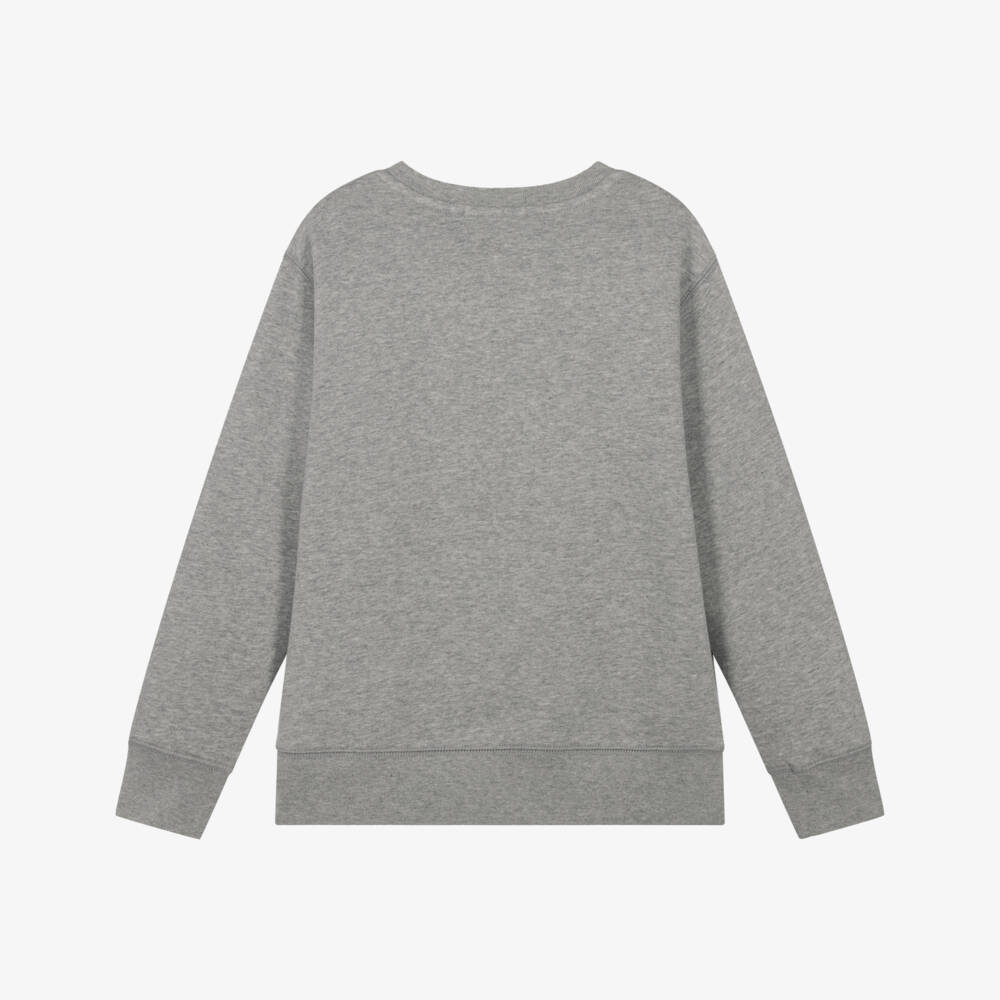 Ralph Lauren-Grey Back To School Bear Sweatshirt | Childrensalon