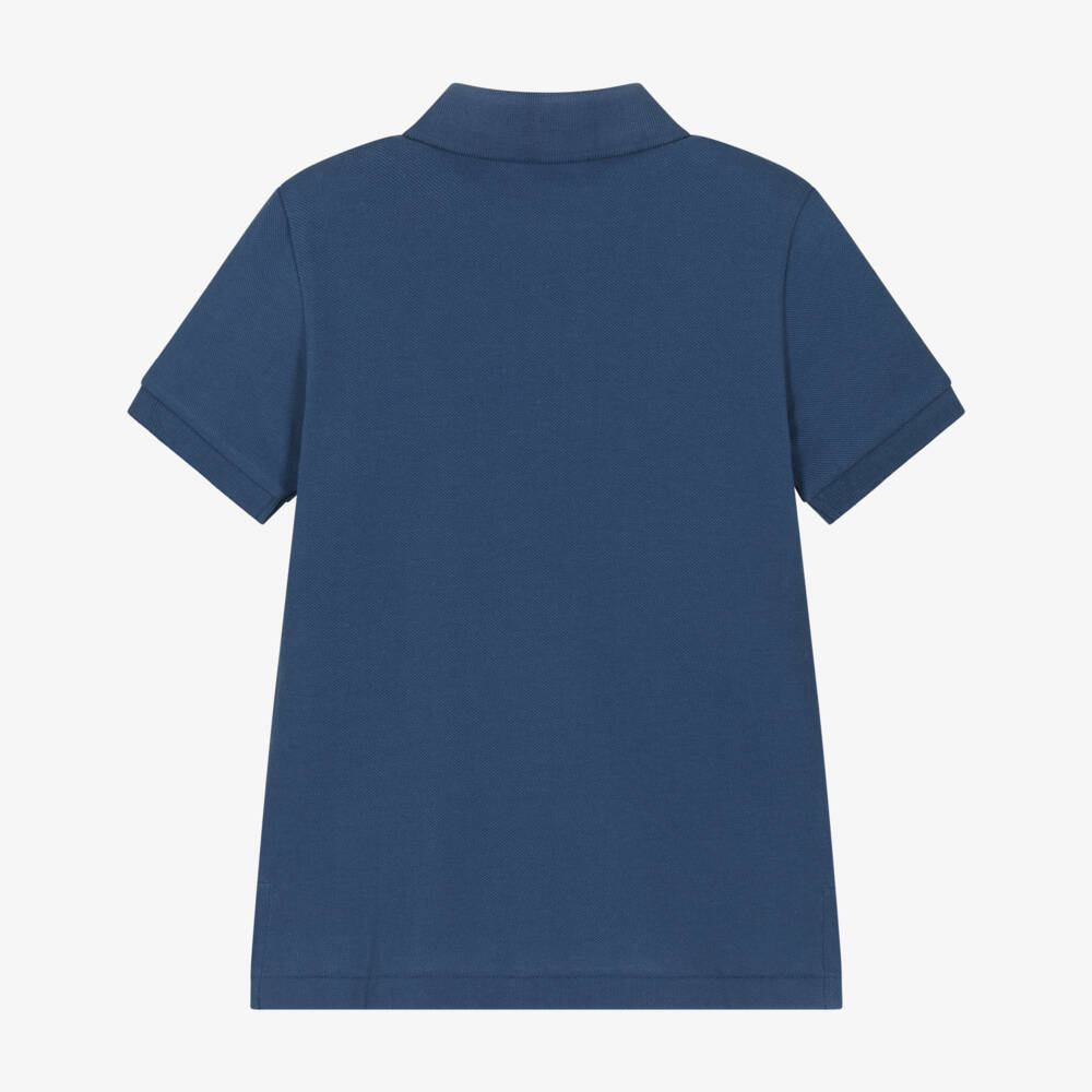 Ralph Lauren-Boys Navy Blue Big Pony Logo Polo Shirt | Childrensalon